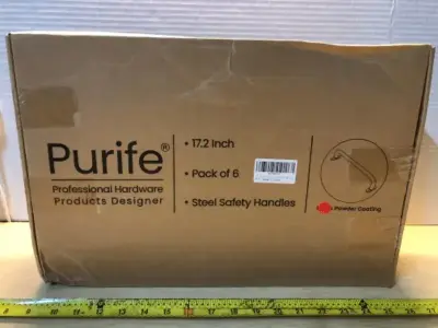 Purife 17.2 inch 6pack steel safety handles