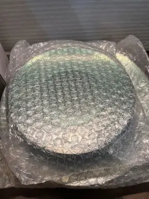 64pcs transparent plate set for party