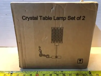 Set of 2 Crystal table lamp