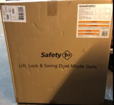 Lift, Lock and swing dual mode gate 28-42”W 26” high