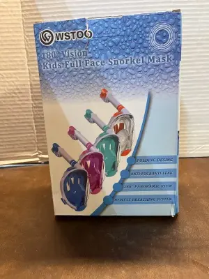 180 vision kids face snorkel mask