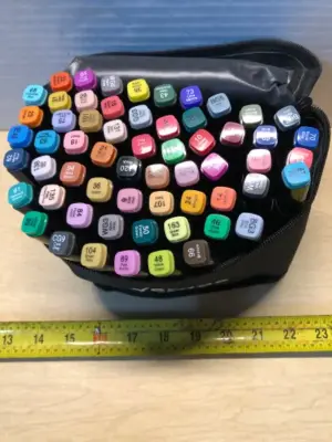 60pc markers in case
