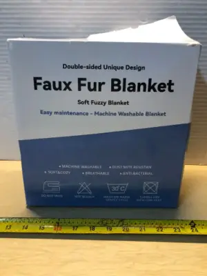 Faux fur blanket