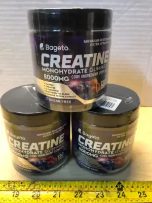 3 tubs 120gummies each creatine monohydrate exp:8/19/27