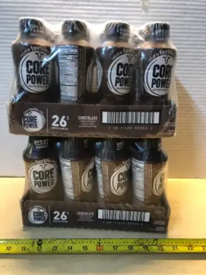 2 packages 12 bottles each core power chocolate protein shake exp:6/27/26