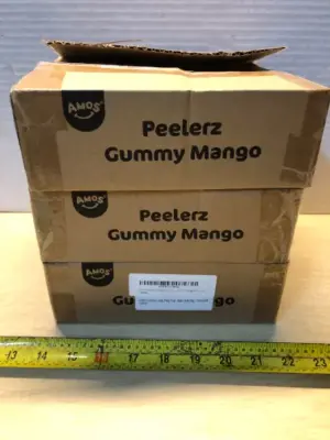 3 boxes Peelerz gummy mango exp11/14/25 (opened)