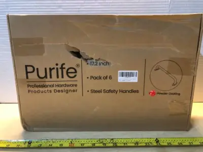 Purife 17.2 inch 6pack steel safety handles