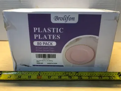 80 pack plastic plates