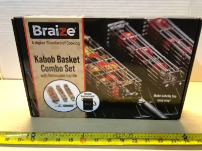 Kabob basket combo set