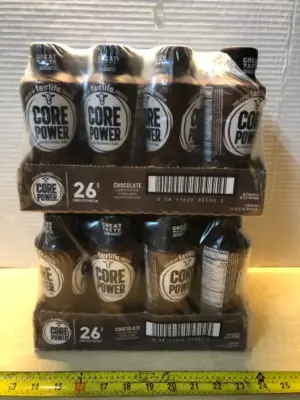 2 packages 12 bottles each core power chocolate protein shake exp:6/27/26