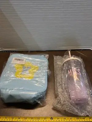 lunch box , & “miss , mrs” tumbler
