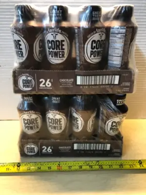 2 packages 12 bottles each core power chocolate protein shakes exp:6/27/26