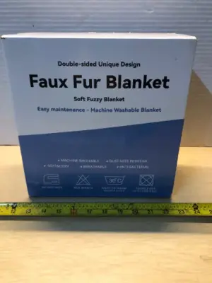 Faux fur blanket
