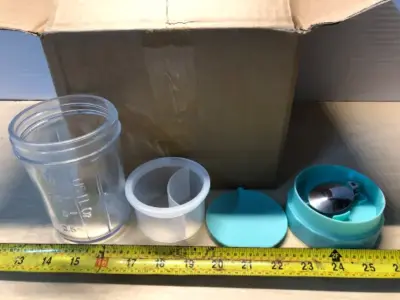 4pc glass snack jars