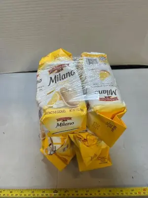 six bags of lemon and white chocolate sandwich cookies sell by 02, 22, 2026