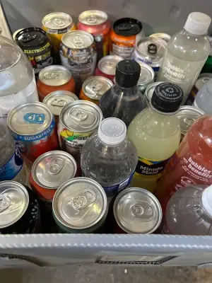 various drinks with various dates and water