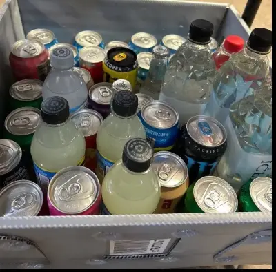 variety drinks, various, dates, and water