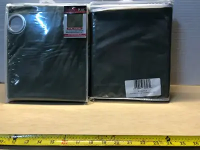 4pc olive green blackout curtains 52x84