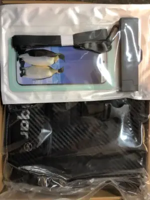 Travel backpack waterproof phone carrier