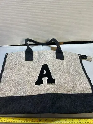 monogrammed tote bag