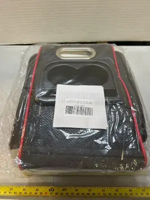 Center console cover with cushion and cupholders