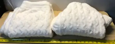 Large size white pants and long sleeve shirt