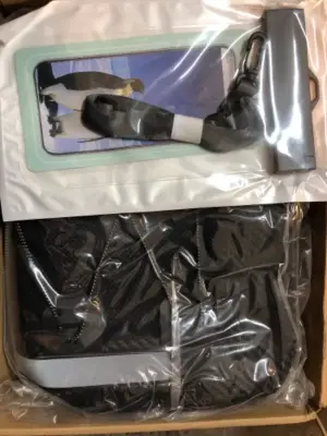 Waterproof travel backpack with water proof phone carrier