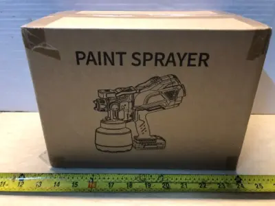 Cordless paint sprayer battery not included