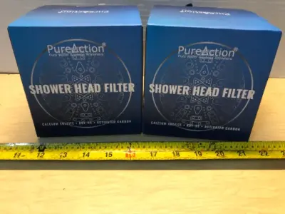 2 boxes pure action shower head filter
