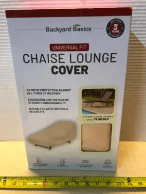 Universal fit chaise lounge cover