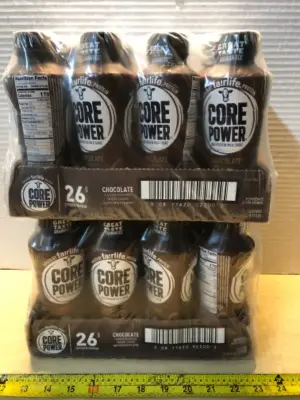 2 packages 12 bottles each core power chocolate protein shake exp:6/27/26