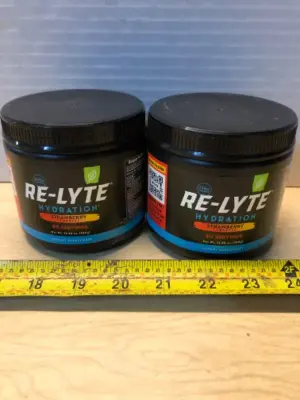 2 tubs RE-Lyte hydration dietary supplement exp:7/30