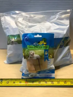 2 bags 9 packs each bag Himalayan dog chews exp:5/18/28