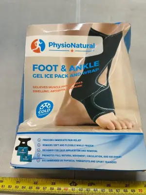 put an ankle gel ice pack and  wrap