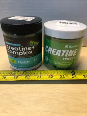120 gummies creatine +complex exp:4/4/26, 120 gummies creatine monohydrate exp:5/8/27