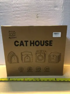 2 boxes cat house