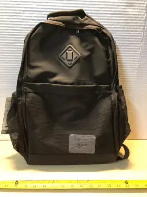 Recycled black backpack