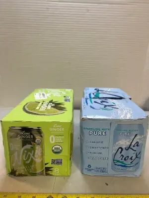 2 8 packs of sparkling water