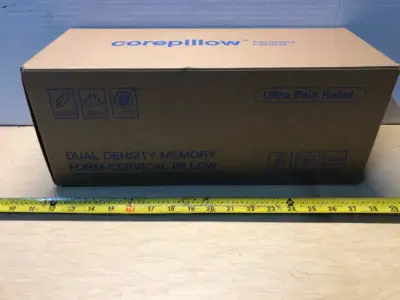 Dual density memory form cervical core pillow
