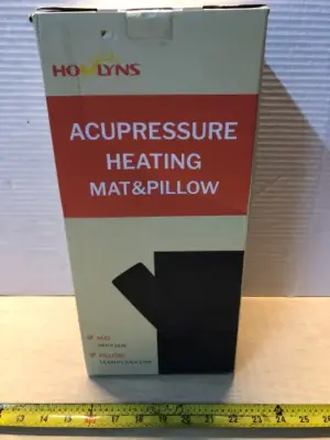 Acupressure heating mat and pillow