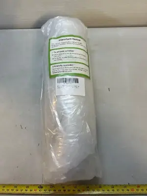 vacuum sealed cream colored pregnancy pillow