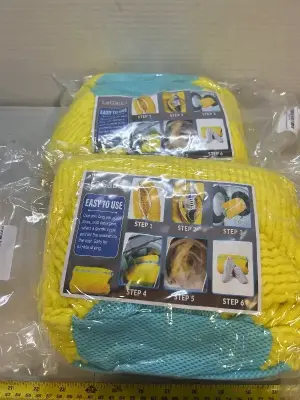 2 ct set of 2 shoe washing bags