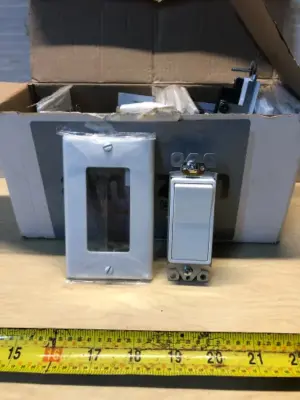 Box of 10 light switch cover and 9 light switch