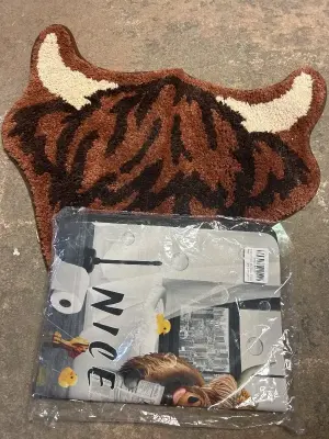 2 ct highland cow floor mats