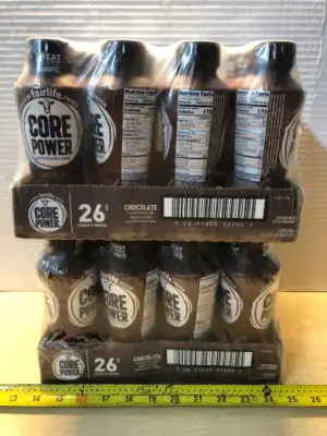 2 packages 12 bottles each core power chocolate protein shake exp:6/27/26