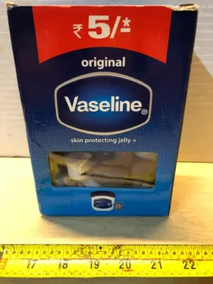 Box of Vaseline little cups