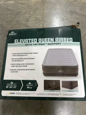 elevated queen, air bed
