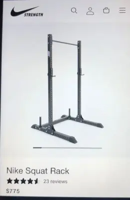 Nike 93” squat rack