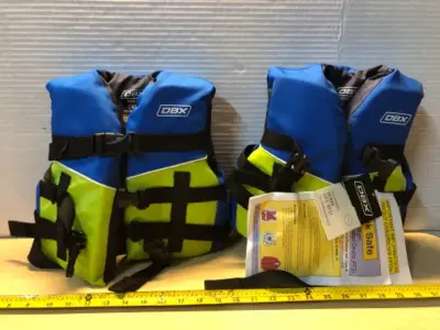 2pc children’s life vest US coast guard approved 30-50lb