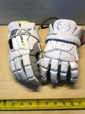2pc medium lacrosse gloves